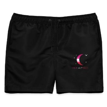 LGBTQ Pride Month - Keine Phase - Lesbisch - Männer Badeshorts - Schwarz - Vorne - AI Model Male 178 light (178cm)