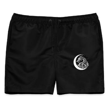 Chinesischer Drache - Männer Badeshorts - Schwarz - Vorne - AI Model Male 178 light (178cm)