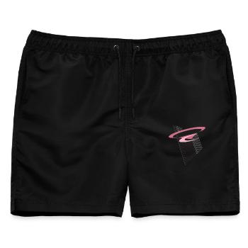 Schweben der Moderne - Männer Badeshorts - Schwarz - Vorne - AI Model Male 178 light (178cm)