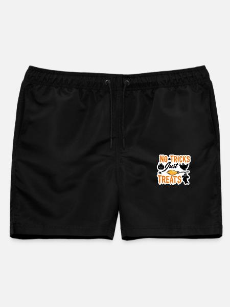 Keine Süßes, nur Leckereien, Halloween-Design - Männer Badeshorts - Schwarz