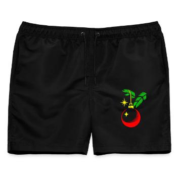 Weihnachten Kugel - Männer Badeshorts - Schwarz - Vorne - AI Model Male 178 light (178cm)