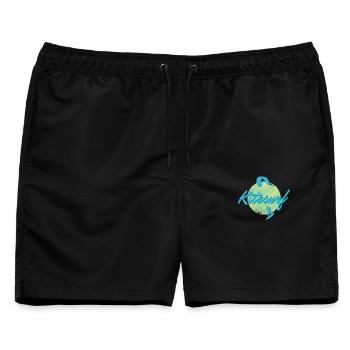 KITESURF2025 - Männer Badeshorts - Schwarz - Vorne - AI Model Male 178 light (178cm)