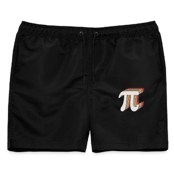 Frohen Pi Tag - Männer Badeshorts - Schwarz - Vorne - AI Model Male 178 light (178cm)