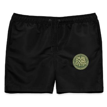 Dub-Soundsystem - Männer Badeshorts - Schwarz - Vorne - AI Model Male 178 light (178cm)