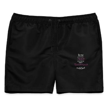 Ich bin der beste Physiotherapeut - Männer Badeshorts - Schwarz - Vorne - AI Model Male 178 light (178cm)