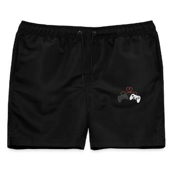 Herzverdrahtete Controller-Duo - Männer Badeshorts - Schwarz - Vorne - AI Model Male 178 light (178cm)