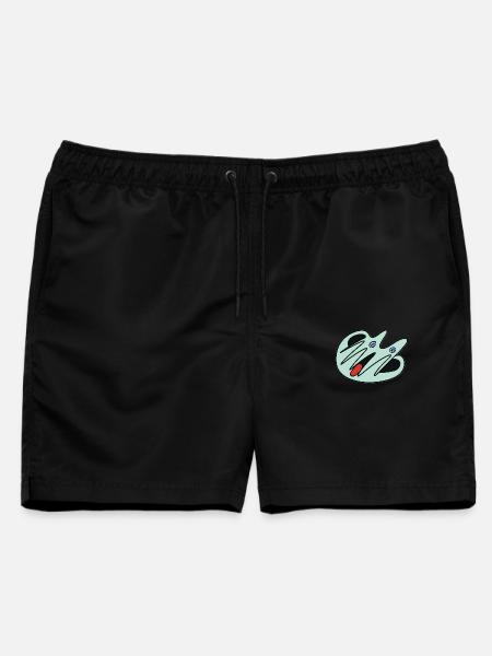 Comic-Geist-smag - Männer Badeshorts - Schwarz