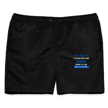 Emma - Wenn du keine Emma in deinem Leben hast - Männer Badeshorts - Schwarz - Vorne - AI Model Male 178 light (178cm)