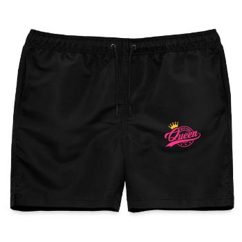 Beer Pong Queen 3 - Männer Badeshorts - Schwarz - Vorne - AI Model Male 178 light (178cm)