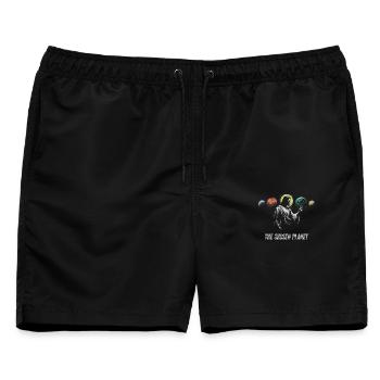 Der auserwählte Planet Künstlerisches Design - Männer Badeshorts - Schwarz - Vorne - AI Model Male 178 light (178cm)