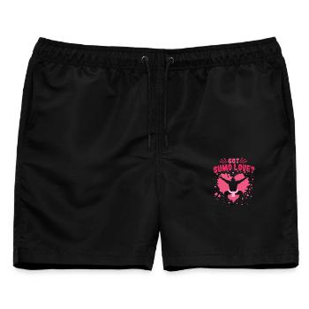 Sumoringer Sumo Wrestling Japanischer Nagoya - Männer Badeshorts - Schwarz - Vorne - AI Model Male 178 light (178cm)