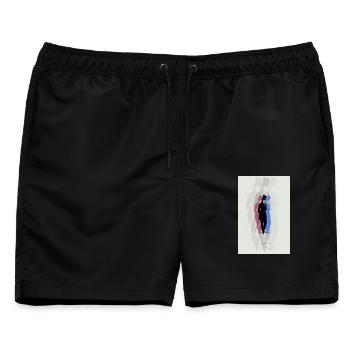 DANDYISM - Dandiy Hoch 3 - Vintage Style - Männer Badeshorts - Schwarz - Vorne - AI Model Male 178 light (178cm)
