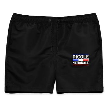 Nationale Trinkgasse Neues Design - Männer Badeshorts - Schwarz - Vorne - AI Model Male 178 light (178cm)