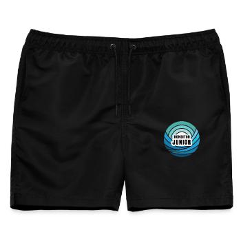 Konditor Junior Nachfolger Sohn Kind Junge Bäcker - Männer Badeshorts - Schwarz - Vorne - AI Model Male 178 light (178cm)