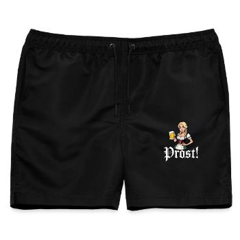 Prost - Männer Badeshorts - Schwarz - Vorne - AI Model Male 178 light (178cm)