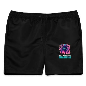 Taranteln Tarantel - Männer Badeshorts - Schwarz - Vorne - AI Model Male 178 light (178cm)