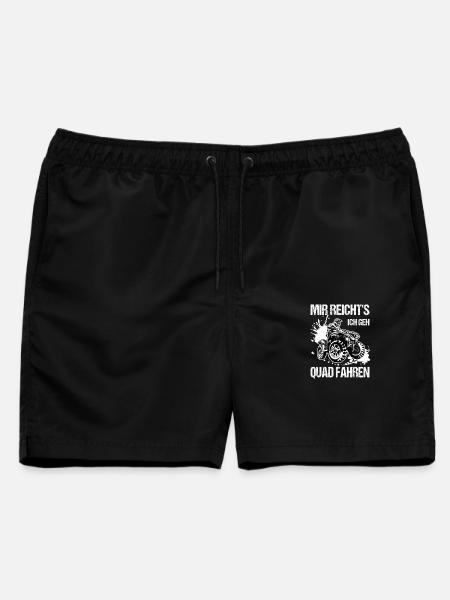 Mir Reicht's Ich Geh Quad Fahren Quadfahrer - Männer Badeshorts - Schwarz
