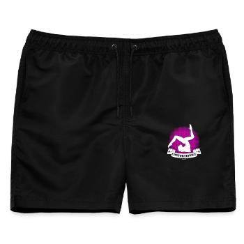 Zitat Für Einen Schlangenmensch - Männer Badeshorts - Schwarz - Vorne - AI Model Male 178 light (178cm)