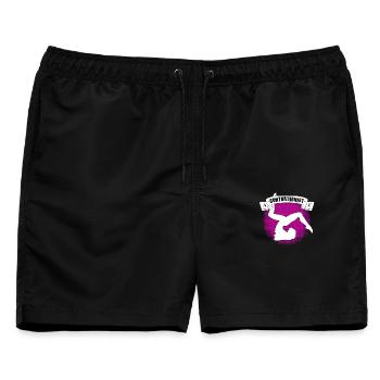 Zitat Für Einen Schlangenmensch - Männer Badeshorts - Schwarz - Vorne - AI Model Male 178 light (178cm)