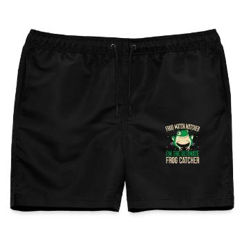 Frog Catcher Frog-Match Matcher Frog - Männer Badeshorts - Schwarz - Vorne - AI Model Male 178 light (178cm)