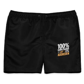 Hundeschule Hundeliebhaber Hundetrainer - Männer Badeshorts - Schwarz - Vorne - AI Model Male 178 light (178cm)