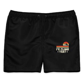 Baumpfleger Holzarbeiter Waldarbeiter Geschenk - Männer Badeshorts - Schwarz - Vorne - AI Model Male 178 light (178cm)