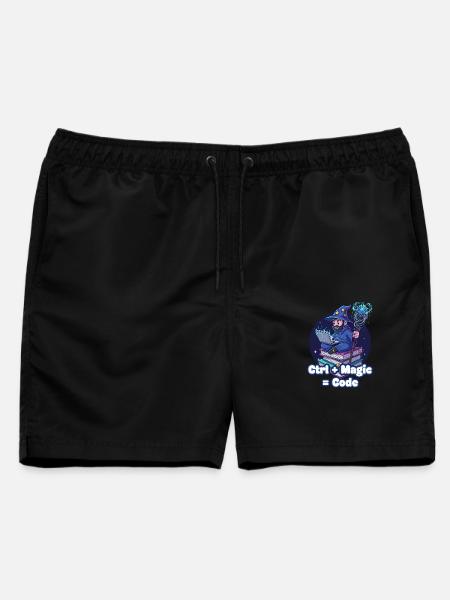 Ctrl Magic Code Zauberer - Männer Badeshorts - Schwarz