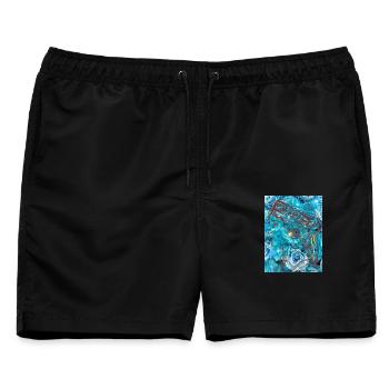 Tanit - Männer Badeshorts - Schwarz - Vorne - AI Model Male 178 light (178cm)