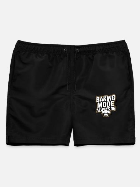 Baking Mode - Backmodus Immer An - Männer Badeshorts - Schwarz