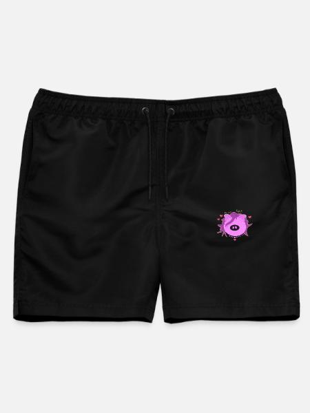 Pig Love Pop - Männer Badeshorts - Schwarz