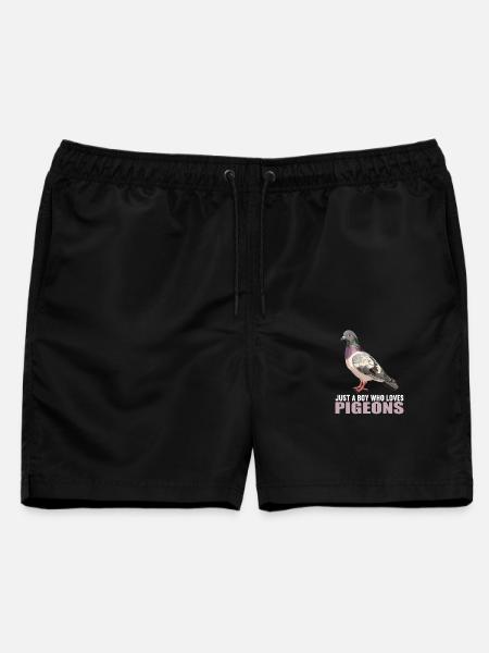 Tauben Taube - Männer Badeshorts - Schwarz