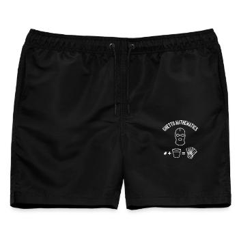 Ghetto Mathematics - Männer Badeshorts - Schwarz - Vorne - AI Model Male 178 light (178cm)