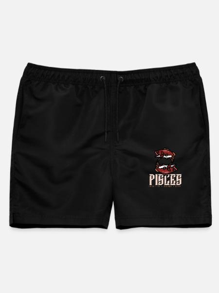 Fische - Männer Badeshorts - Schwarz