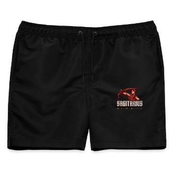 Schütze - Männer Badeshorts - Schwarz - Vorne - AI Model Male 178 light (178cm)