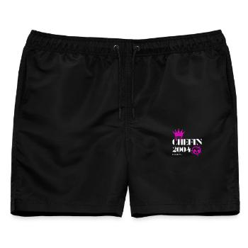 Chefin Edition 2004 21 Geburtstag Spruch - Männer Badeshorts - Schwarz - Vorne - AI Model Male 178 light (178cm)