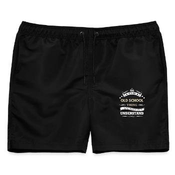 Das ist eine altmodische Sache, die du nicht verstehen würdest - Männer Badeshorts - Schwarz - Vorne - AI Model Male 178 light (178cm)
