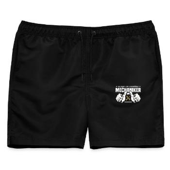 Mechaniker - Männer Badeshorts - Schwarz - Vorne - AI Model Male 178 light (178cm)
