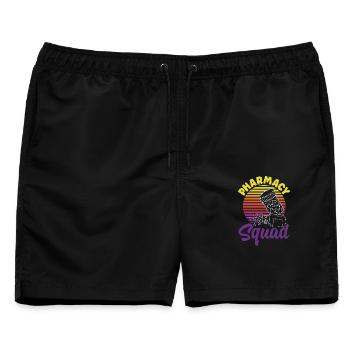 Apotheker Pharmazeutisch-technischer - Männer Badeshorts - Schwarz - Vorne - AI Model Male 178 light (178cm)
