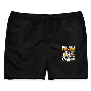 Apotheker Pharmazeutisch-technischer - Männer Badeshorts - Schwarz - Vorne - AI Model Male 178 light (178cm)