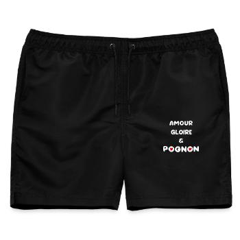 Love Money Dollar - Männer Badeshorts - Schwarz - Vorne - AI Model Male 178 light (178cm)