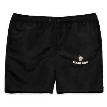CASH COW - Männer Badeshorts - Schwarz - Vorne - AI Model Male 178 light (178cm)