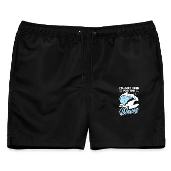 Surfen Surfboarder Bodyboarder - Männer Badeshorts - Schwarz - Vorne - AI Model Male 178 light (178cm)