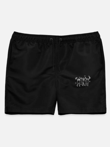 Dancing_ - Männer Badeshorts - Schwarz
