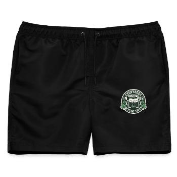Alle werden beschwipst St. Patrick's Pub - Männer Badeshorts - Schwarz - Vorne - AI Model Male 178 light (178cm)