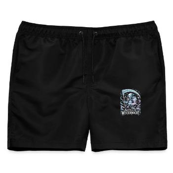  Kälter Als Jede Winternacht Sensenmann Eisiger - Männer Badeshorts - Schwarz - Vorne - AI Model Male 178 light (178cm)