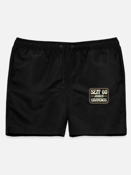 60 Jahre alt Geburtstag 60. Geburtstag - Männer Badeshorts - Schwarz