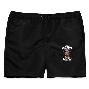 Carnival Mein Kostüm ist in der Wäsche - Männer Badeshorts - Schwarz - Vorne - AI Model Male 178 light (178cm)