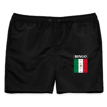 Bingo Player Bingo Mexico Theme Bingo - Männer Badeshorts - Schwarz - Vorne - AI Model Male 178 light (178cm)