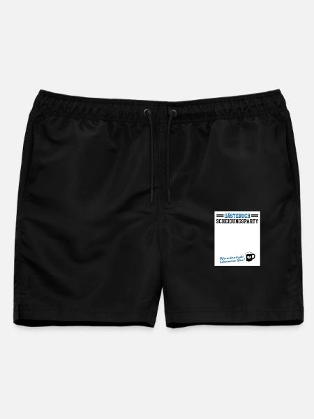 Gästebuch Scheidungsparty Geschieden Scheidung - Männer Badeshorts - Schwarz