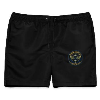 Elohim Hebrew Israelite - Männer Badeshorts - Schwarz - Vorne - AI Model Male 178 light (178cm)
